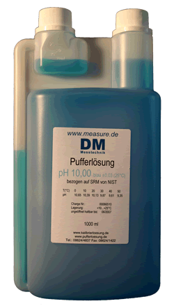 Puffer pH 10 in Dosierflasche 1000 ml - DM10PH23