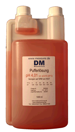 Puffer pH 4 in Dosierflasche 1000 ml - DM4PH19